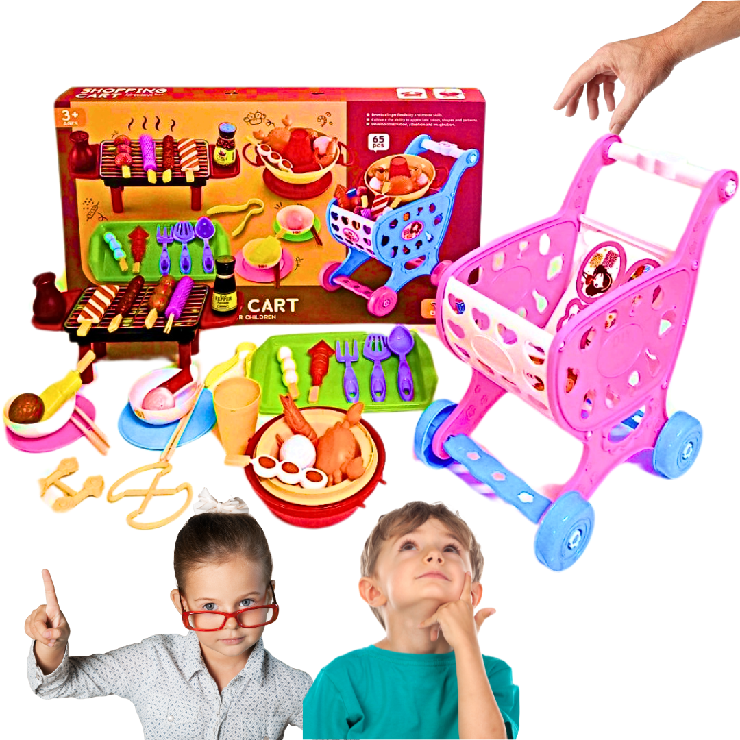 4 u 1 Edukativni Set - roštilj - market igračka za dijecu