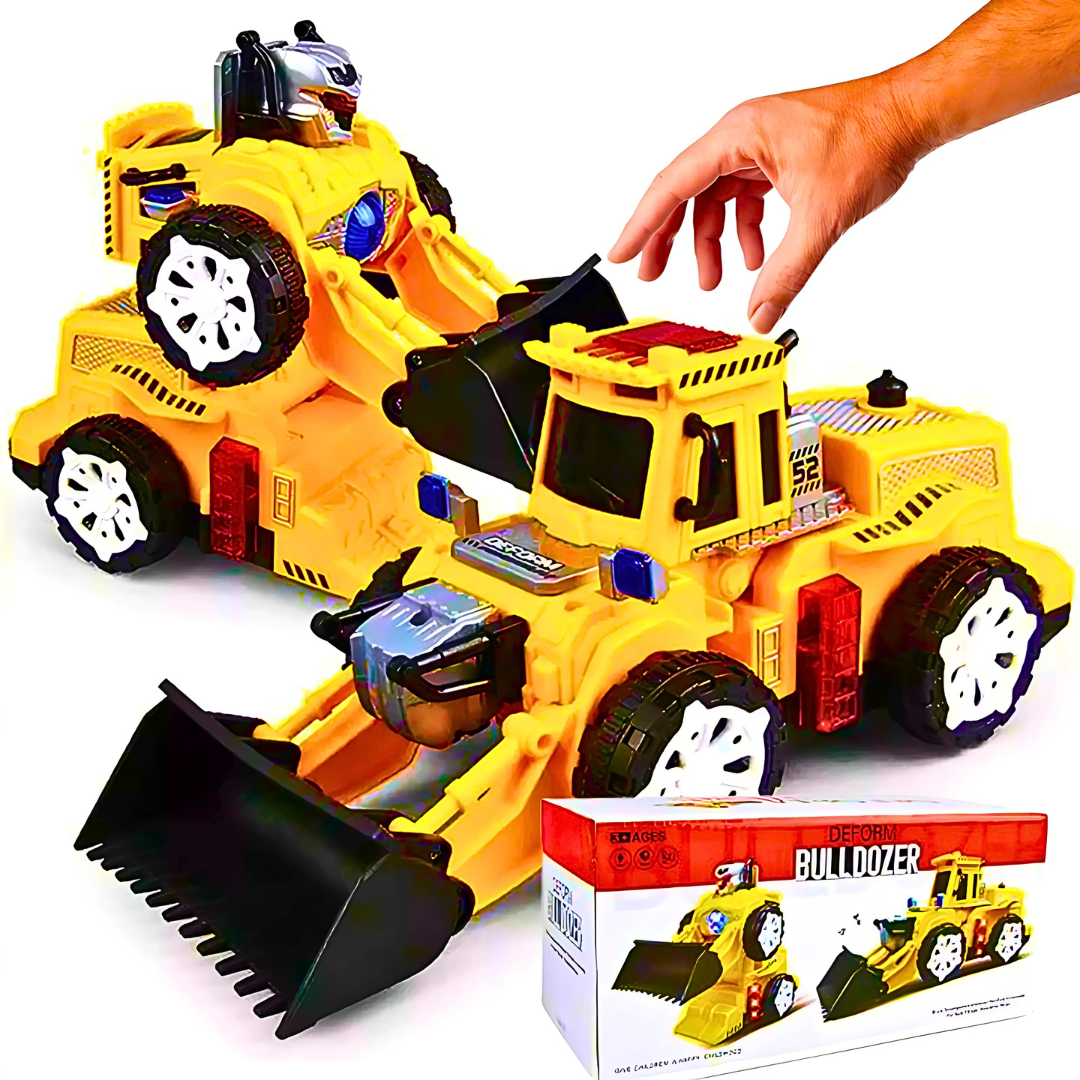 2 u 1 Buldožder/robot - edukativna igračka za djecu