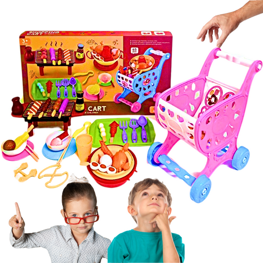 4 u 1 Edukativni Set - roštilj - market igračka za dijecu