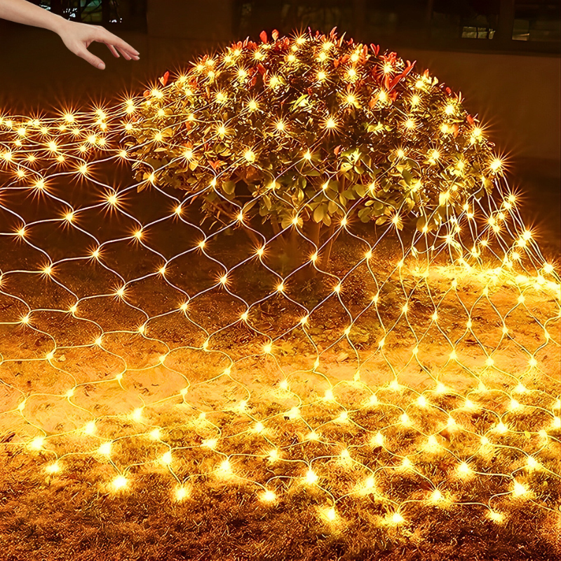 2u1 Novogodišnja mreža led lampica za dvorište