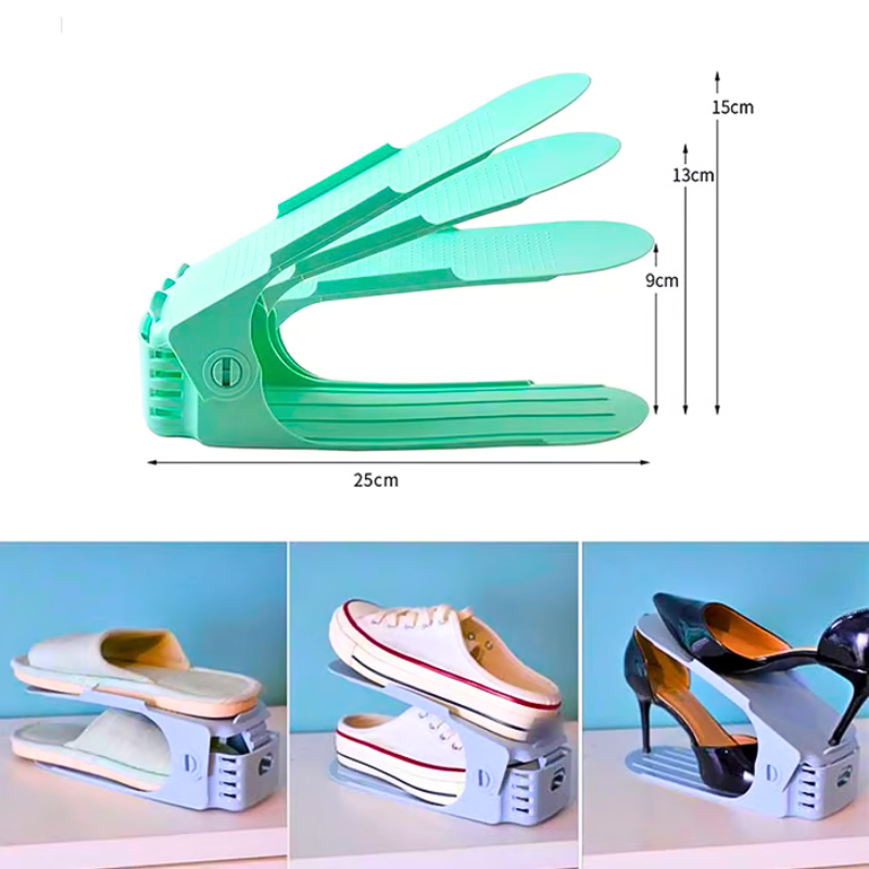 2u1 Dvoslojni stalak za cipele - 2 komada