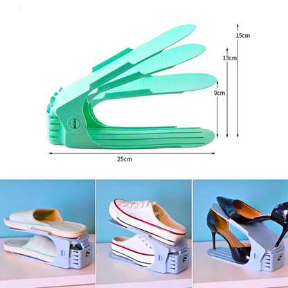 2u1 Dvoslojni stalak za cipele - 2 komada