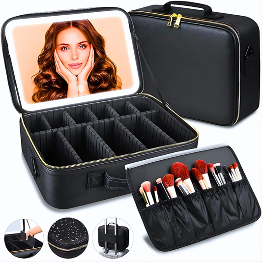 2u1 Neseser za šminku sa LED ogledalom